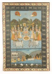 FINE OLD INDIAN PICWAI PAINTIN
