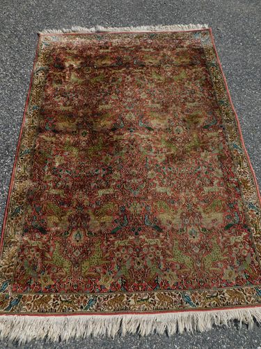 FINE OLD SCATTER RUG WITH