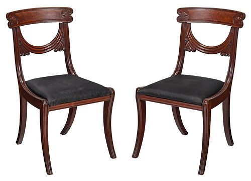 FINE PAIR BOSTON CLASSICAL CARVED