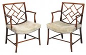 FINE PAIR GEORGE III MAHOGANY