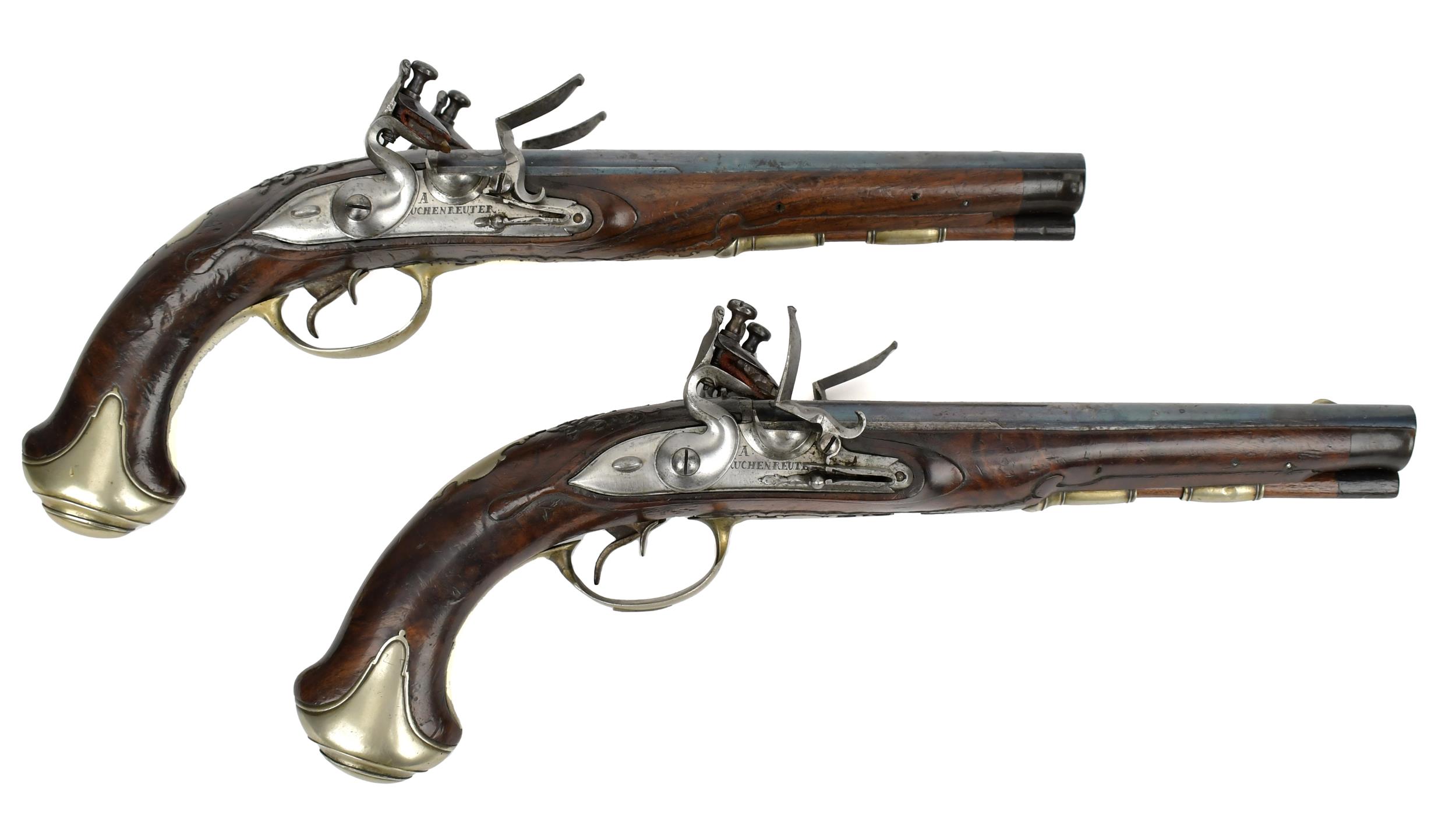 FINE PAIR  J.A. KUCHENREUTHER FLINT