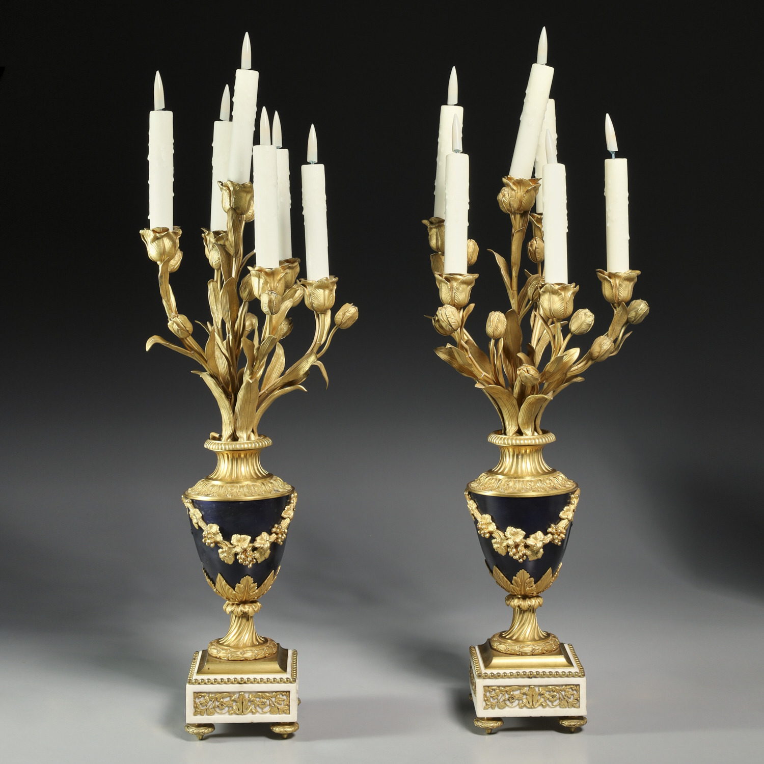 FINE PAIR LOUIS XVI DORE BRONZE