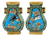 FINE PAIR MINTON AESTHETIC VAS