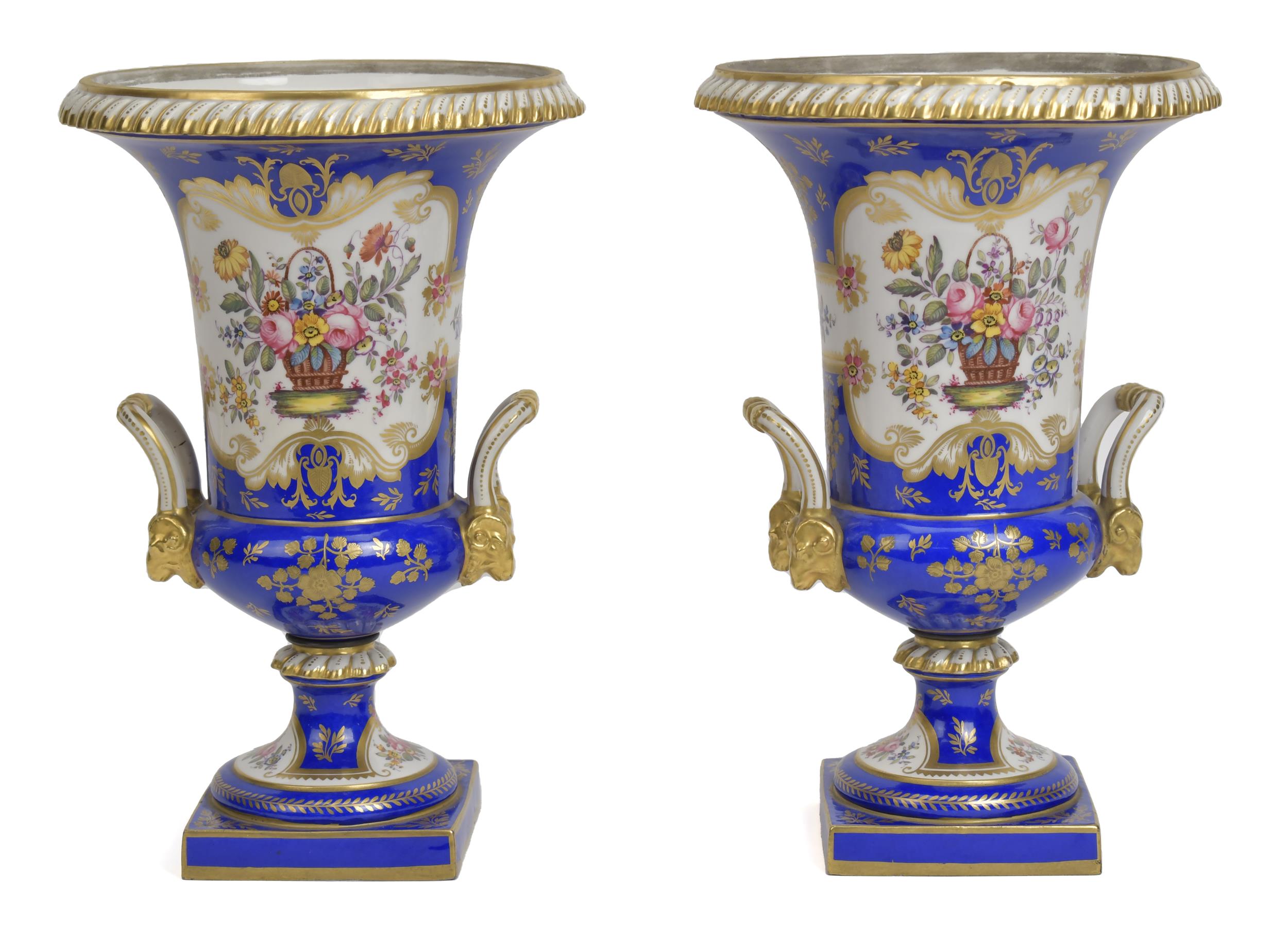 FINE PAIR OF 19TH C. SEVRES