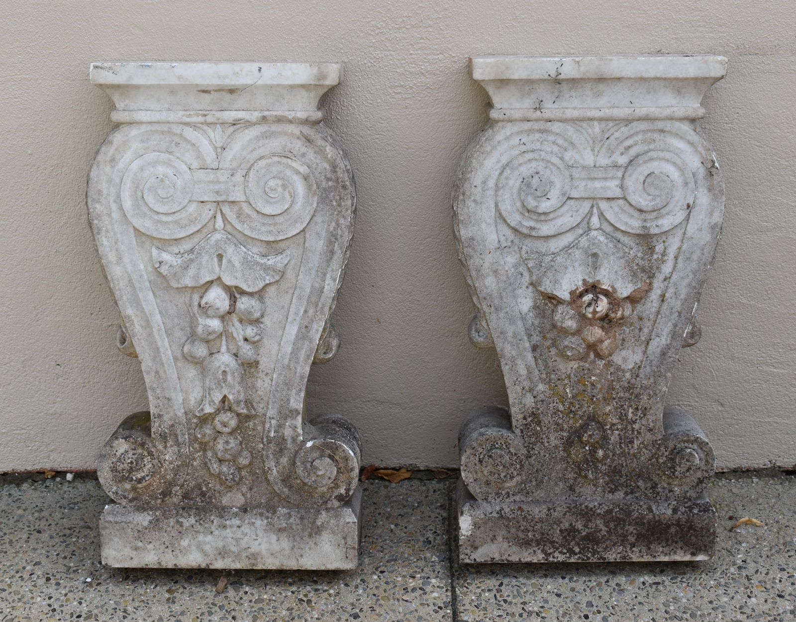 FINE PAIR OF 19TH CENTURY MARBLE