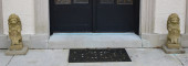 FINE PAIR OF CAST STONE RAMPAN