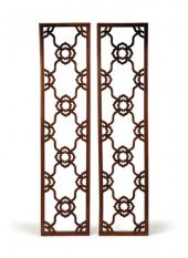 Fine pair of Chinese lattice w