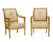 FINE PAIR OF EMPIRE STYLE CARV