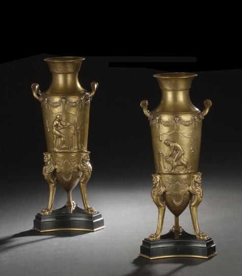 Fine Pair of F. Barbedienne, Paris,