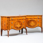FINE PAIR OF GEORGE III SATINW