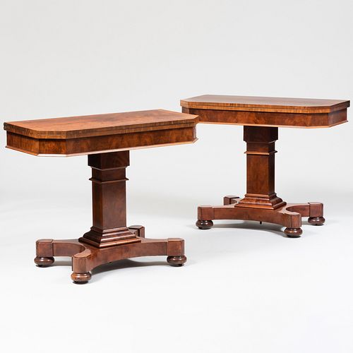 FINE PAIR OF LATE CLASSICAL FIGURED