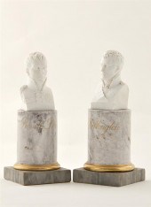 Fine Pair Paris porcelain bust