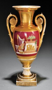 FINE PARIS PORCELAIN VASE, POS