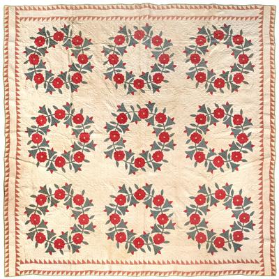 Fine Pennsylvania appliqué quilt,