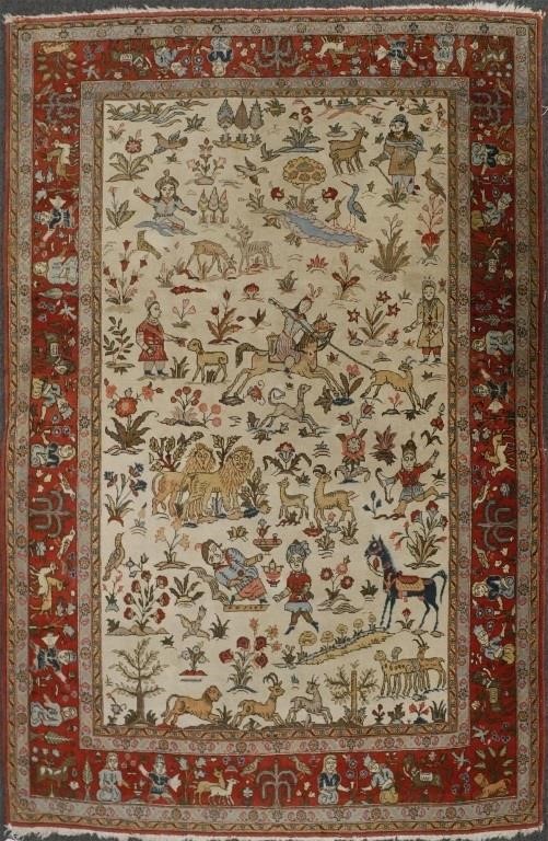 FINE PERSIAN QUM PICTORIAL