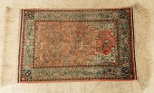 FINE PERSIAN SILK PRAYER RUG 2