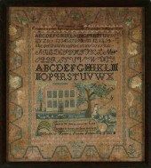 FINE PICTORIAL NEEDLEWORK SAMP