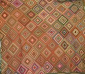 FINE PIECEWORK "LOG CABIN COUR