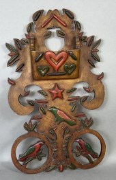 FINE POLYCHROME PAINTED FOLK A