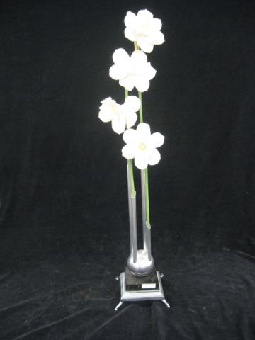 Fine Porcelain Orchids in Marble