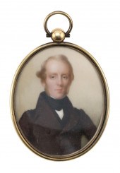FINE PORTRAIT MINIATURE OF WES