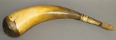 FINE POWDER HORN WITH TURNED T