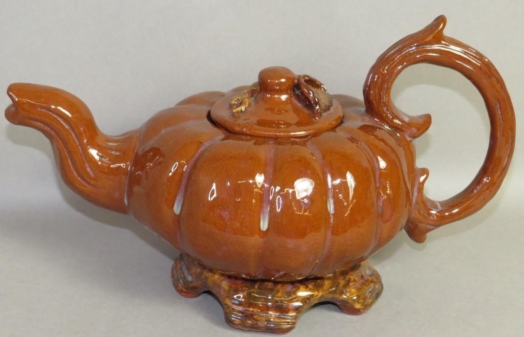 FINE PUMPKIN SHAPED FOLK ART