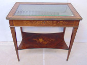 FINE QUALITY INLAID VITRINE TA