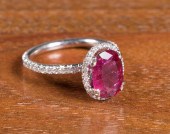 FINE-QUALITY RUBY, DIAMOND AND