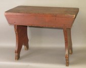 FINE RED PAINTED MORTISED SPLA