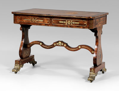 Fine Regency brass-inlaid sofa