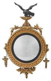 FINE REGENCY CARVED, GILT, EBO