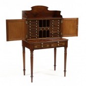 FINE REGENCY INLAID MAHOGANY D
