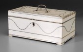 Fine Regency ivory tea caddy,