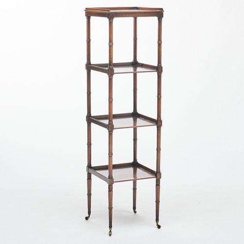 FINE REGENCY MAHOGANY FOUR-TIER
