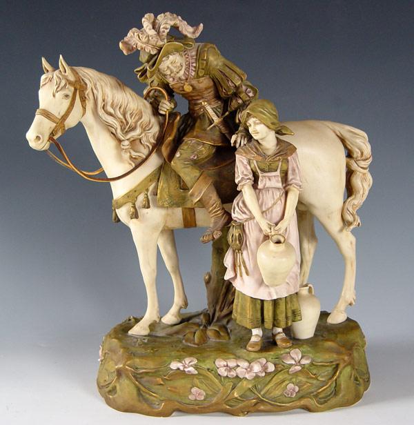 FINE ROYAL DUX PORCELAIN FIGURAL