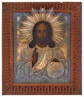 FINE RUSSIAN ICON OF CHRIST PA