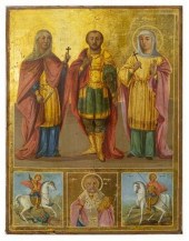 FINE RUSSIAN ORTHODOX ICON ON