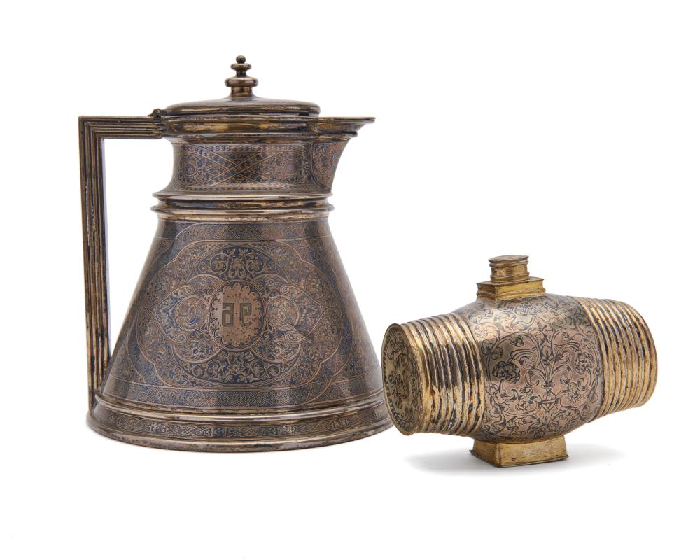 FINE RUSSIAN SILVER NIELLO COFFEE