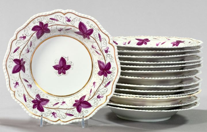 Fine Set of Fourteen Worcester