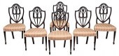 FINE SET OF SIX AMERICAN FEDER