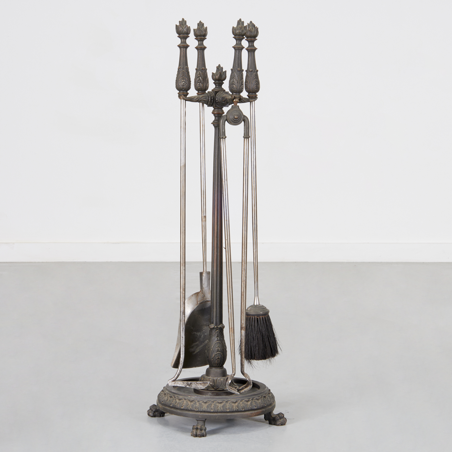 FINE SET VICTORIAN BRONZE FIRE