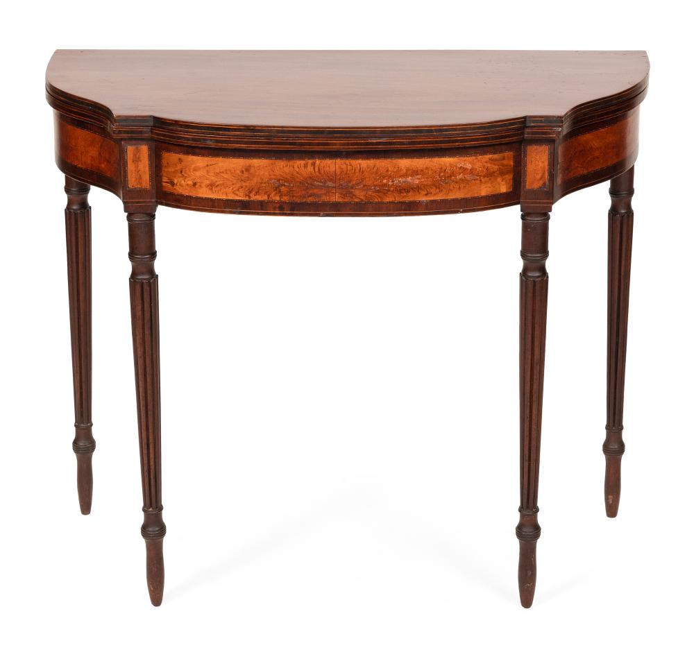 FINE SHERATON CARD TABLE