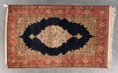 Fine silk Goum rug Iran circa
