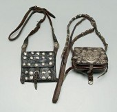 Fine silver mounted leather mo