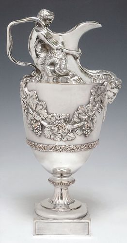 FINE SILVERPLATE WINE EWER AFTER