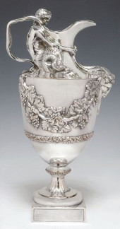 FINE SILVERPLATE WINE EWER AFT