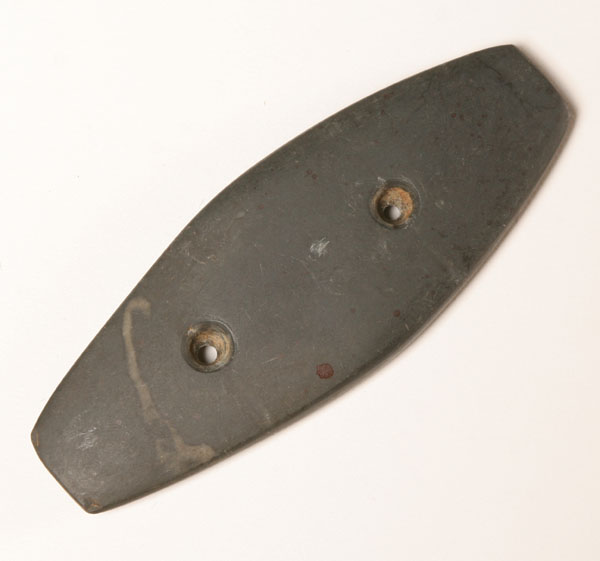 Fine slate gorget. Found on the