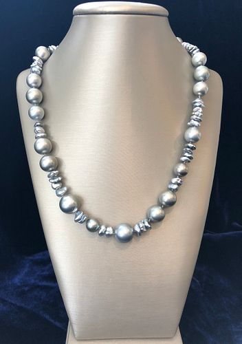 FINE SOUTH SEA GREY TAHITIAN AND