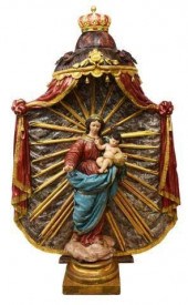FINE SPANISH MADONNA & CHILD A